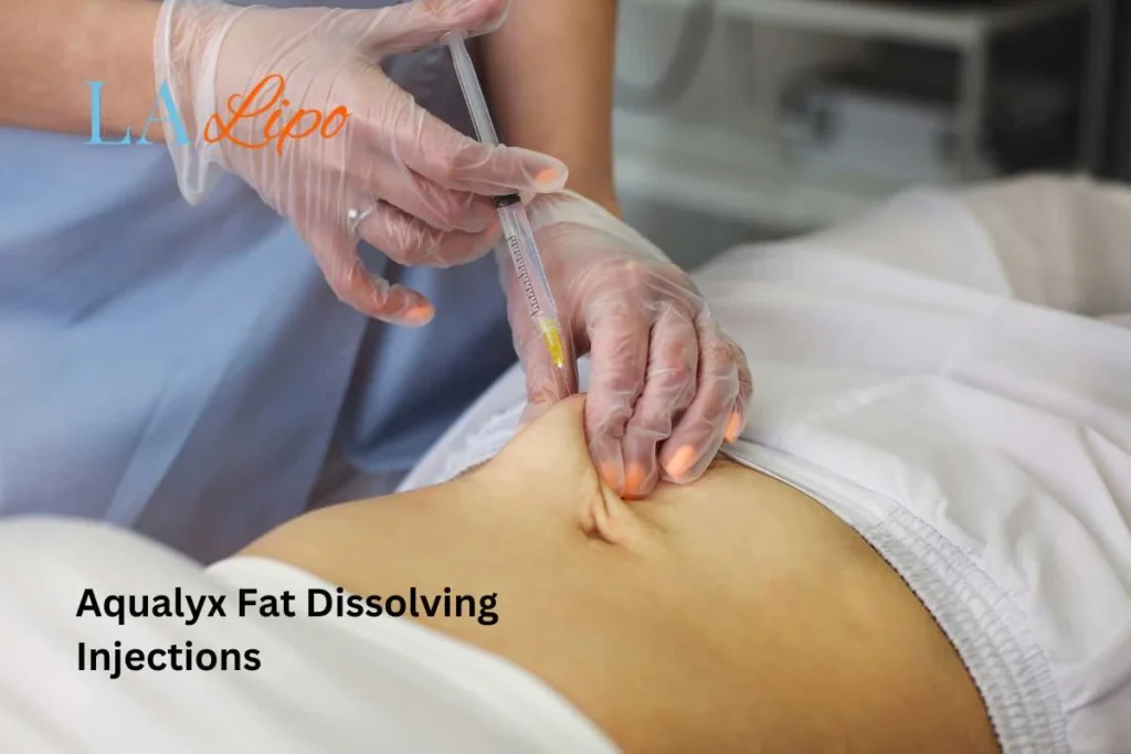 woman having fat dissolving injections Wentworth in the stomach