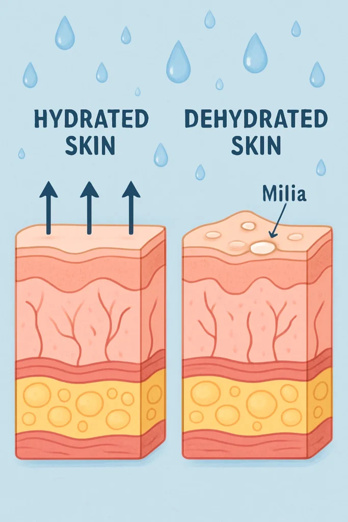 The importance of hydration and milia production Wentworth