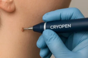 Person receiving skin tag removal Wentworth