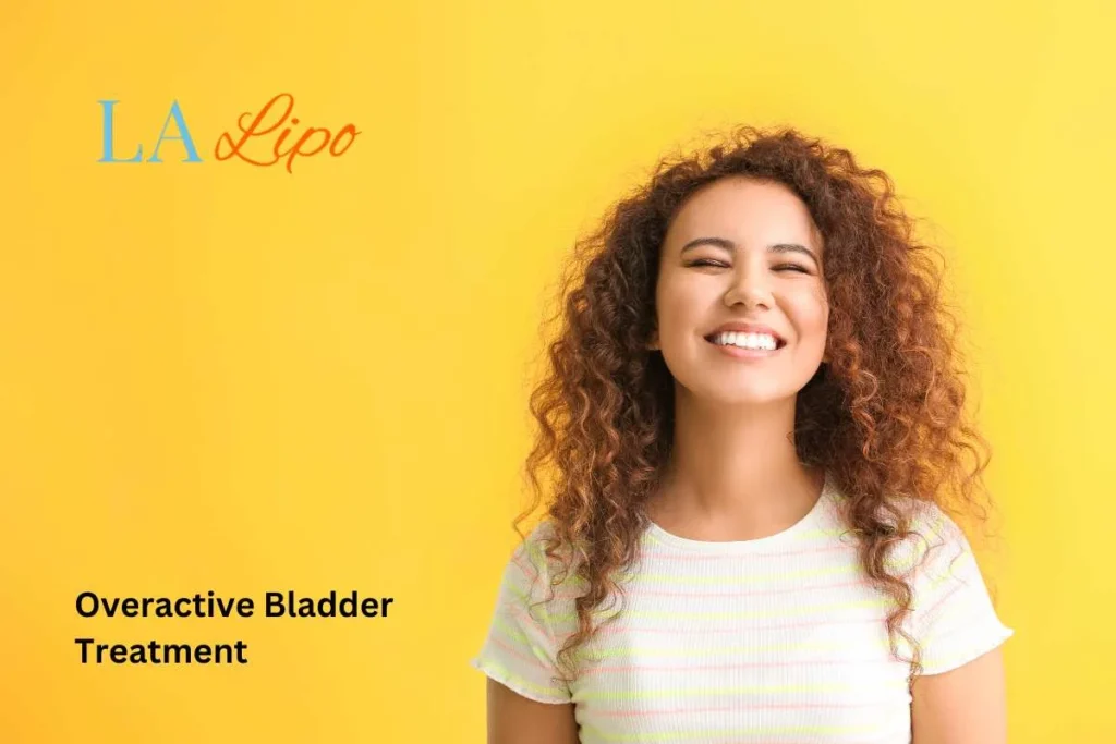 woman smiling about overactive bladder treatment Wentworth solutions